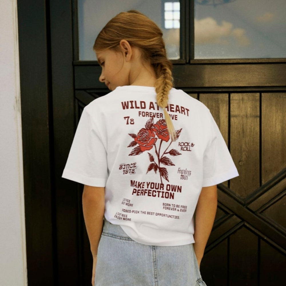 Name It - T-skjorte Jr Hominu Bright White Wild Heart