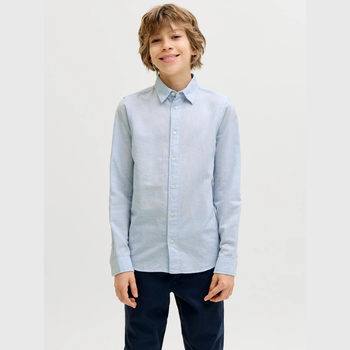 Jack & Jones - Linskjorte Breeze Celestial Blue