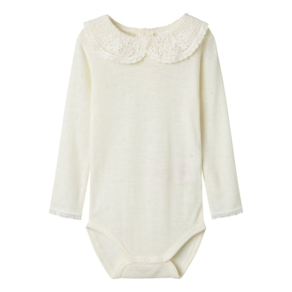 Name It - Body Ull med krage Wang Snow White