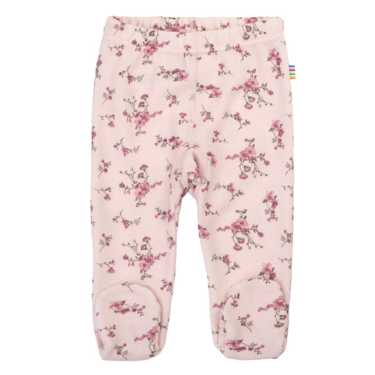 Joha - Longs med Fot Ull/ Bambus Blomst Lys Rosa