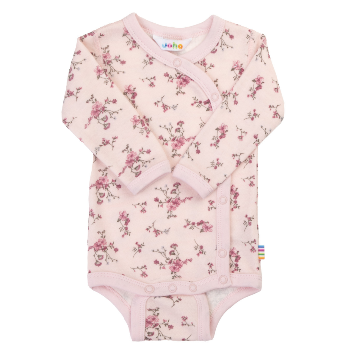 Joha - Omslagsbody i Ull/ Bambus Blomst Lys Rosa