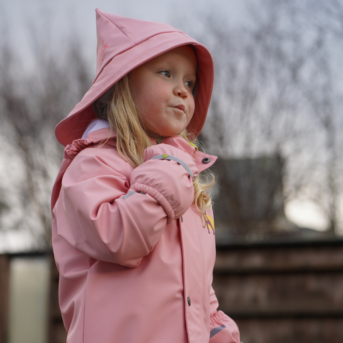 Kattnakken - Regnsett Plask Rosa Krystall