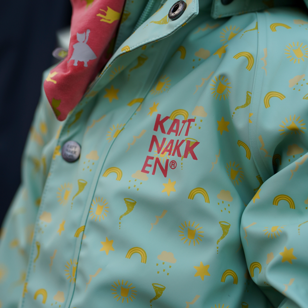 Kattnakken - Babyregndress Dugg Jane Pistasj