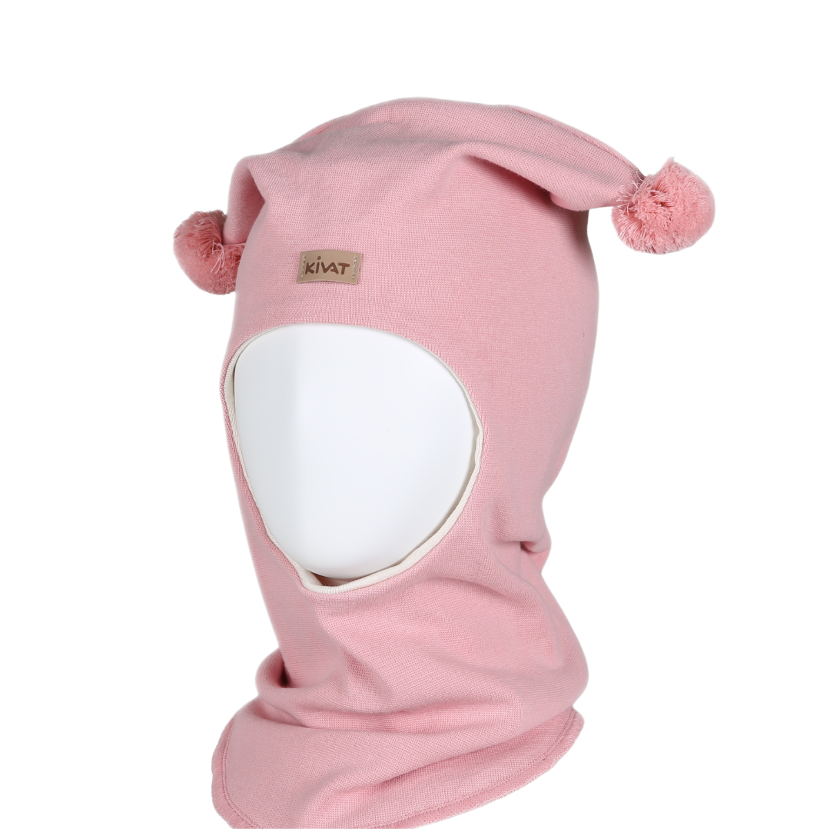 Kivat - Balaklava i Bomull Vindstopper Dusker Logo Vintage Pink
