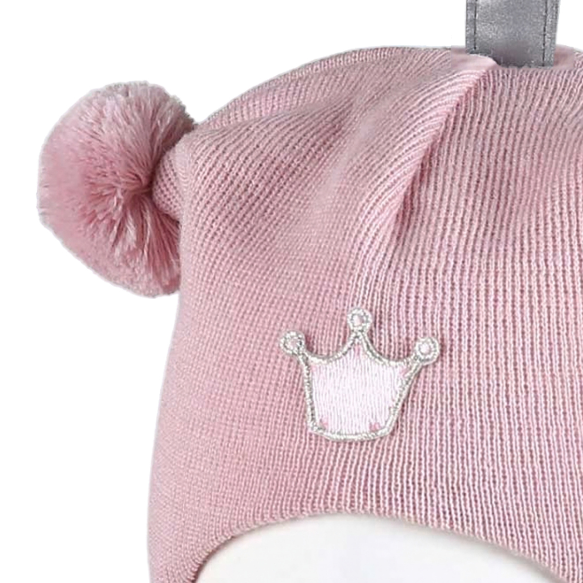 Kivat - Balaclava i Ull Dusker Krone Pudderrosa