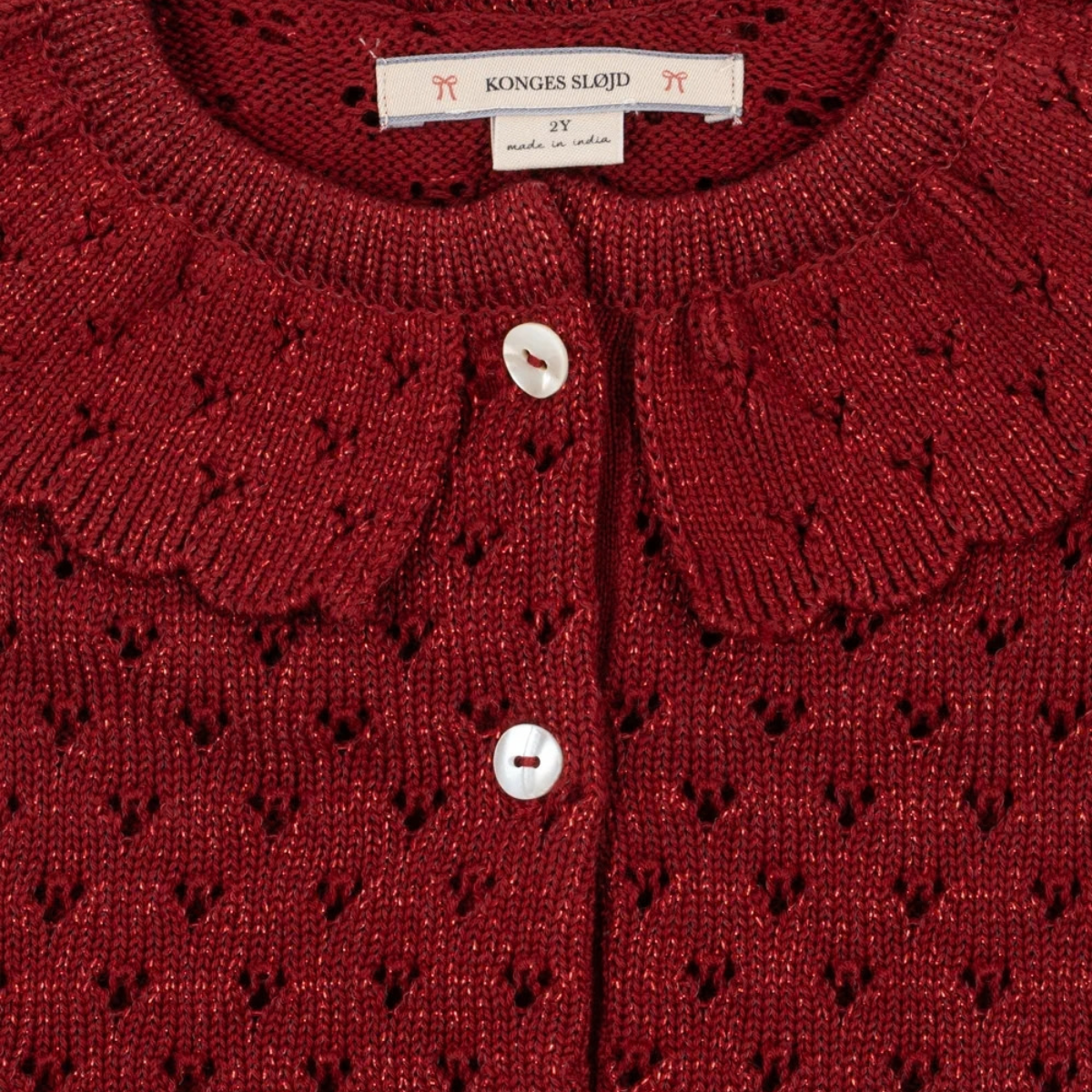 Konges Sløjd - Cardigan Holiday Red Dahlia