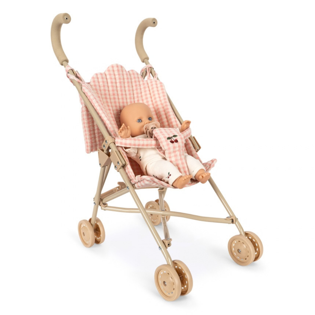 Konges Sløjd - Dukkevogn Poppy Pink Check