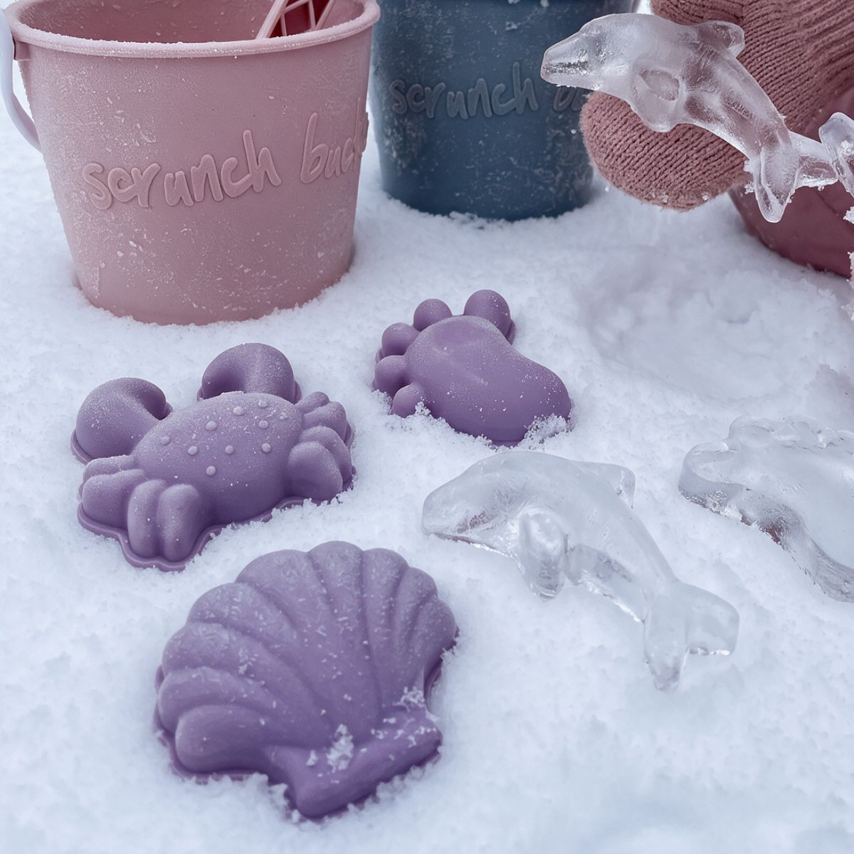 Scrunch - Snø og Sandformer Lys Blå