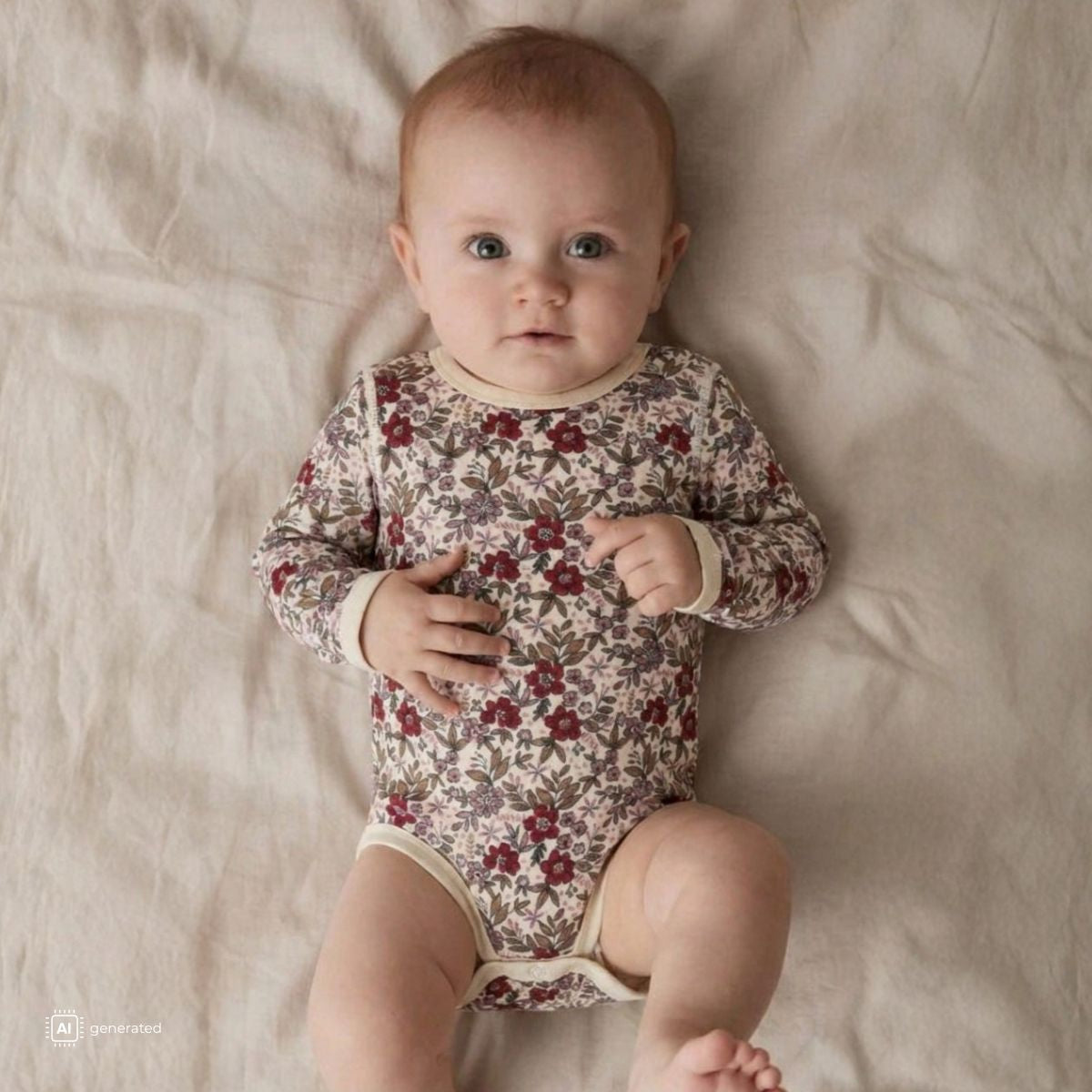 Hust And Claire - Body Ull/ Bambus Baloo Flor Off White
