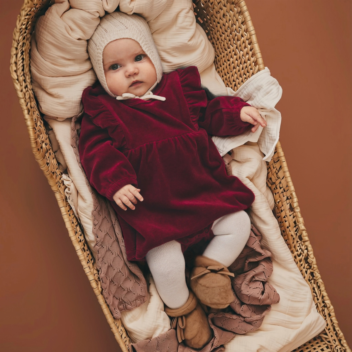 Lil' Atelier - Julekjole Baby Saga Biking Red