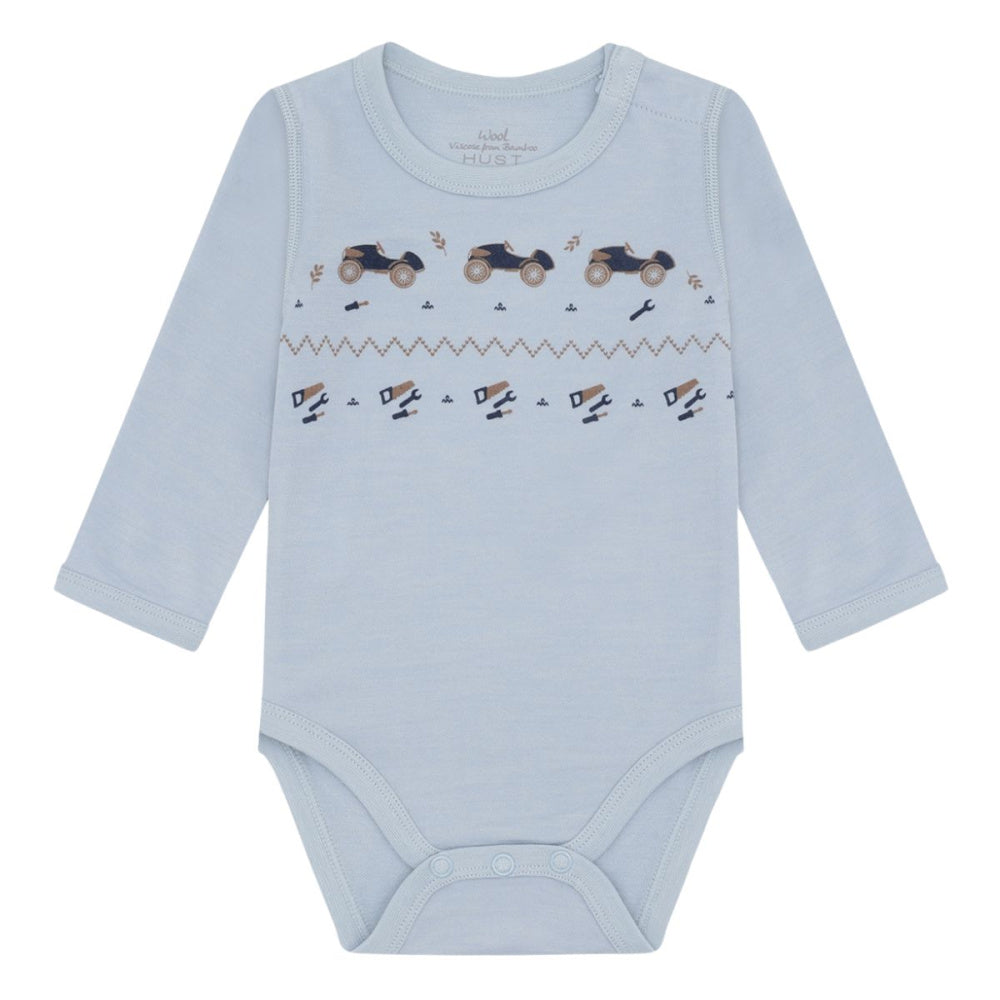 Hust and Claire - Body Ull og Bambus Baloo Playing Baby Blue