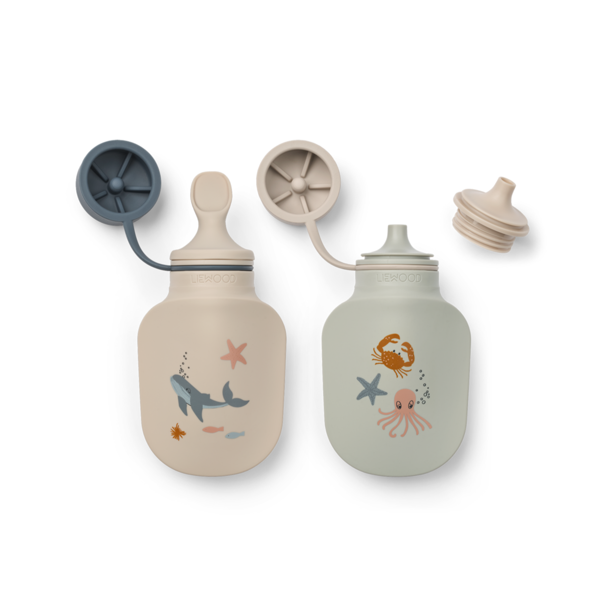 Liewood - Smoothie-Flaske 2pk Sea Creature / Sandy