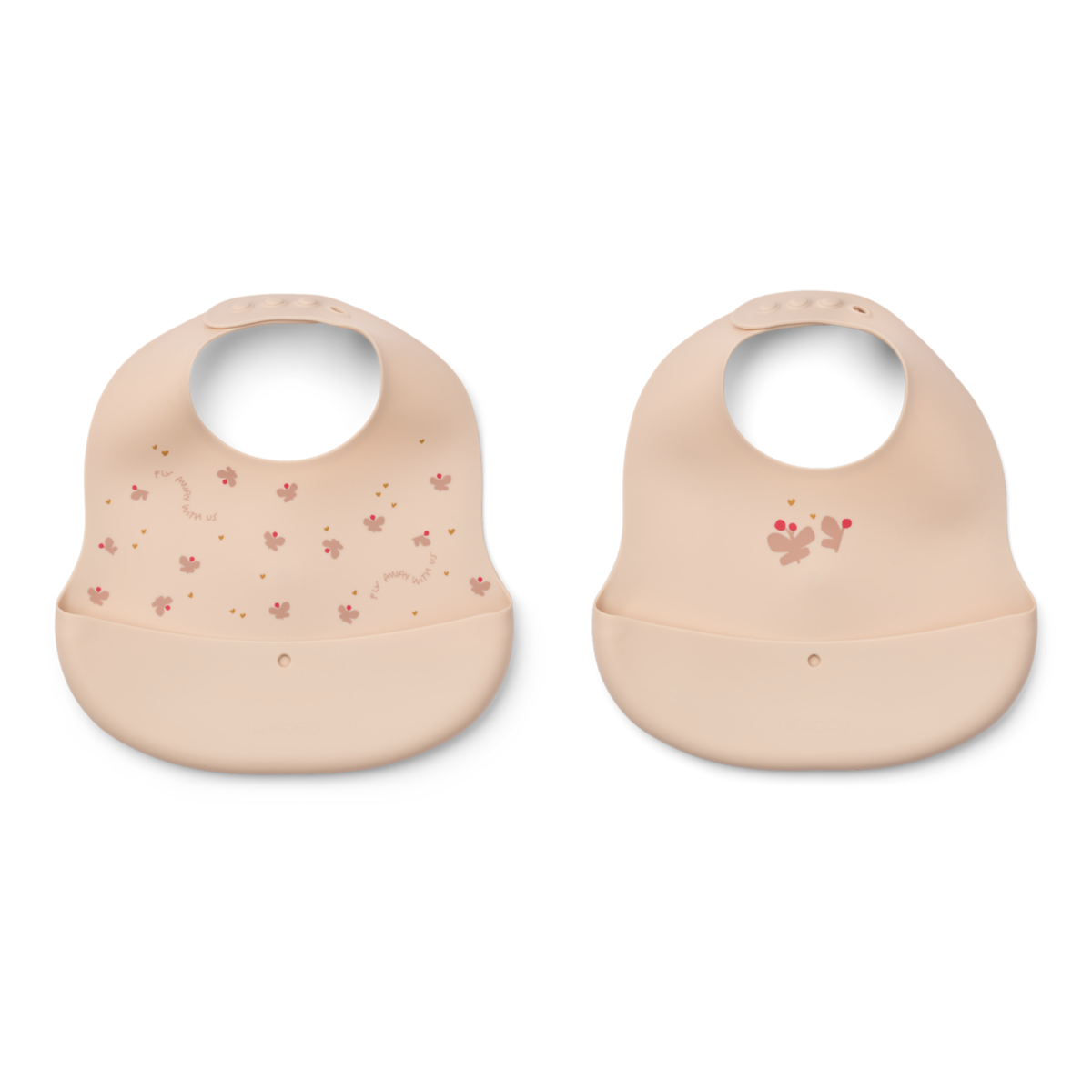 Liewood - Smekke 2pk Silikon Ember Mini Butterfly / Apple Blossom