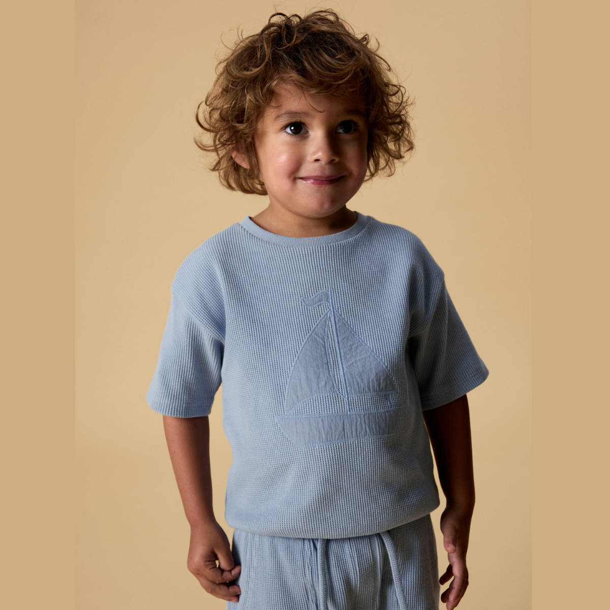 Lil' Atelier - T-skjorte Harun Loose Dusty Blue