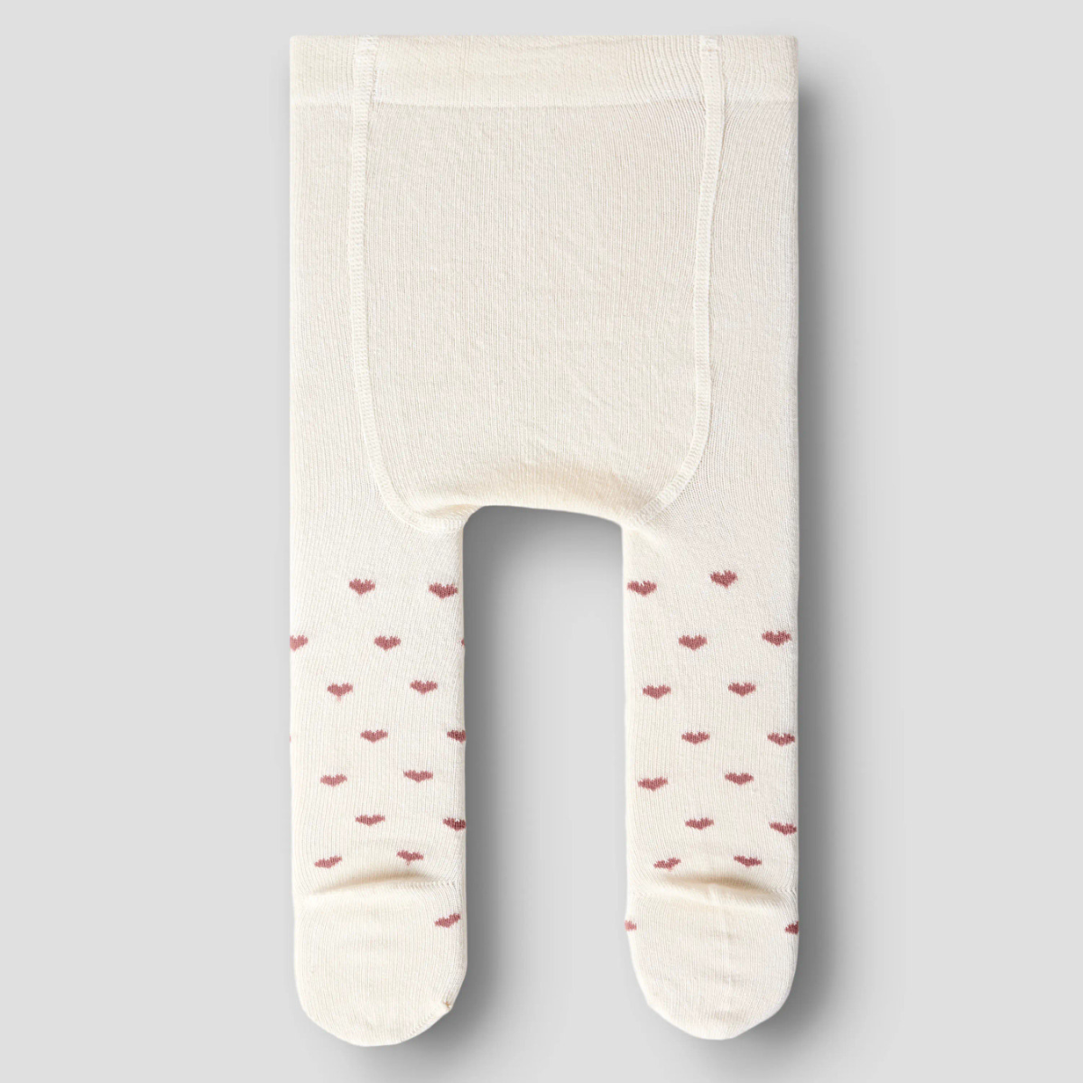 Lil' Atelier - Strømpebukse Baby Freba Turtledove/ Withered Rose