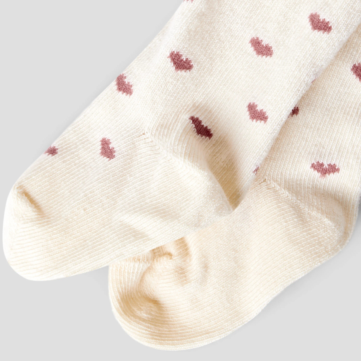 Lil' Atelier - Strømpebukse Baby Freba Turtledove/ Withered Rose