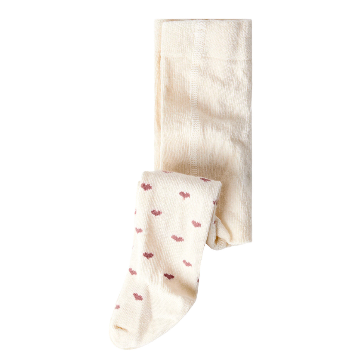 Lil' Atelier - Strømpebukse Baby Freba Turtledove/ Withered Rose