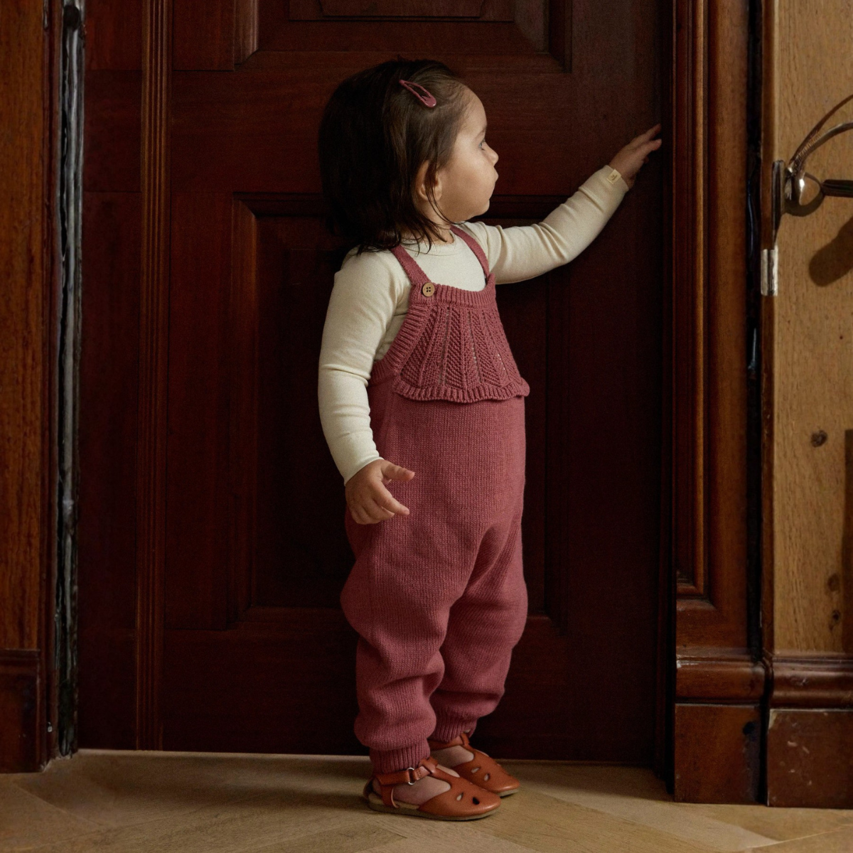 Lil' Atelier - Selebukse Knit Noda Withered Rose