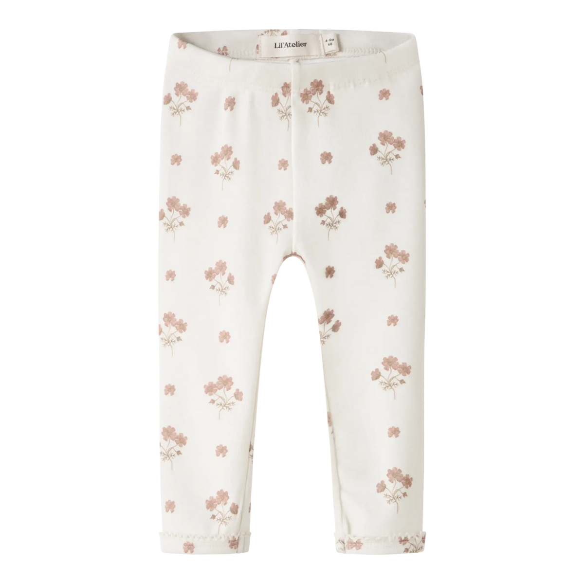 Lil'Atelier - Leggings Baby Layo Coconut Milk Flower Pink