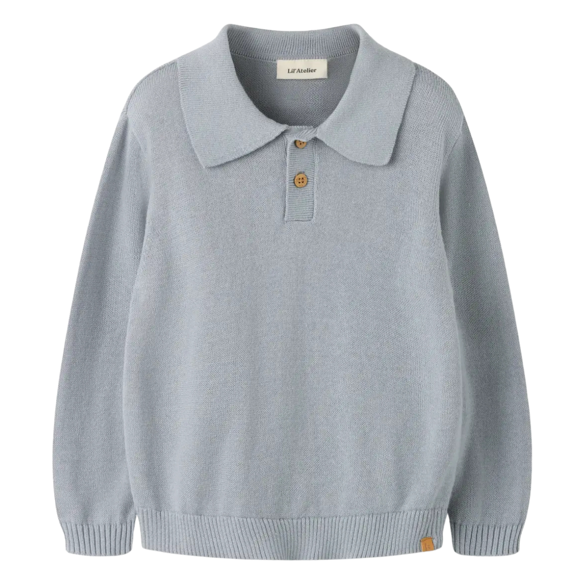 Lil' Atelier - Genser Polo Knit Hitos Sleet