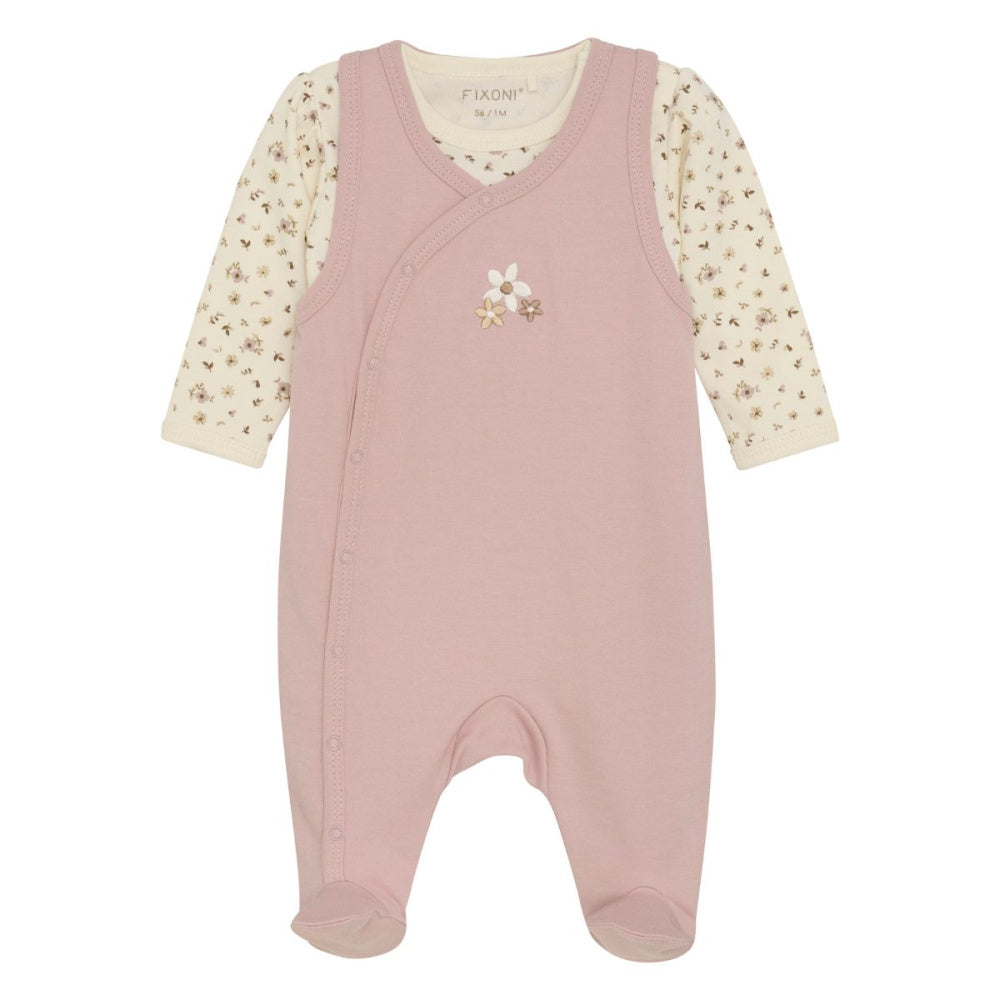Fixoni - Babysett Body og Sparkebukse Shadow Gray