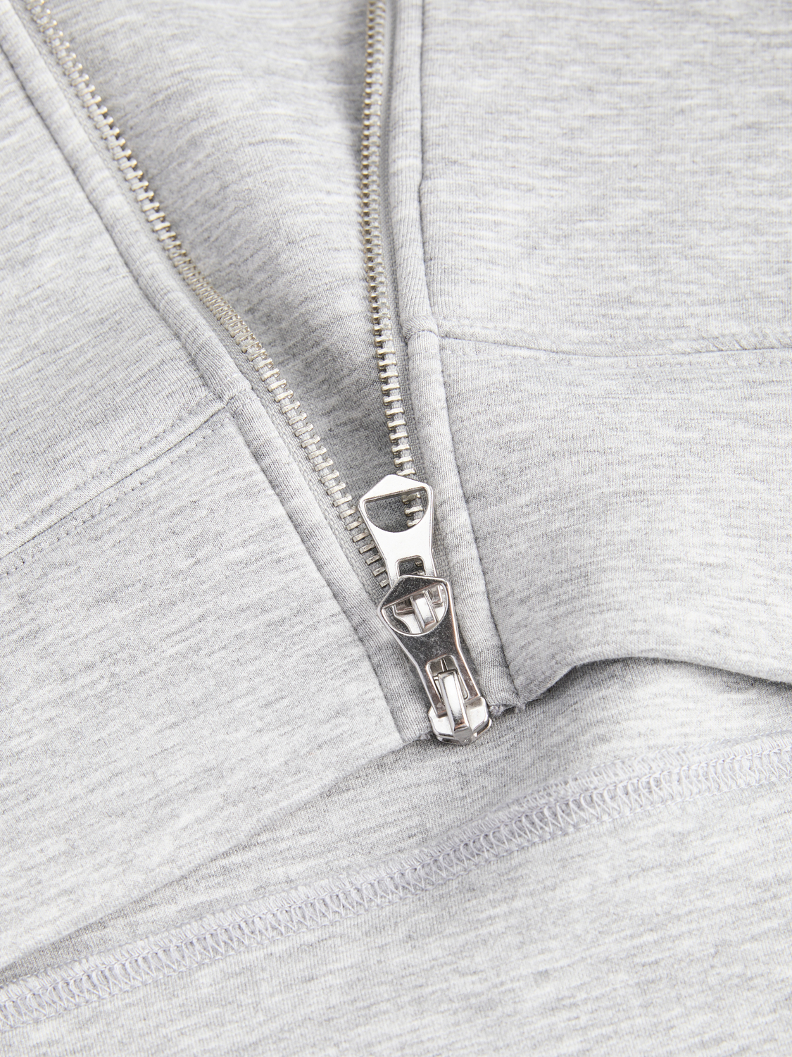 Jack & Jones - Hettejakke Zip Legacy Light Grey Melange