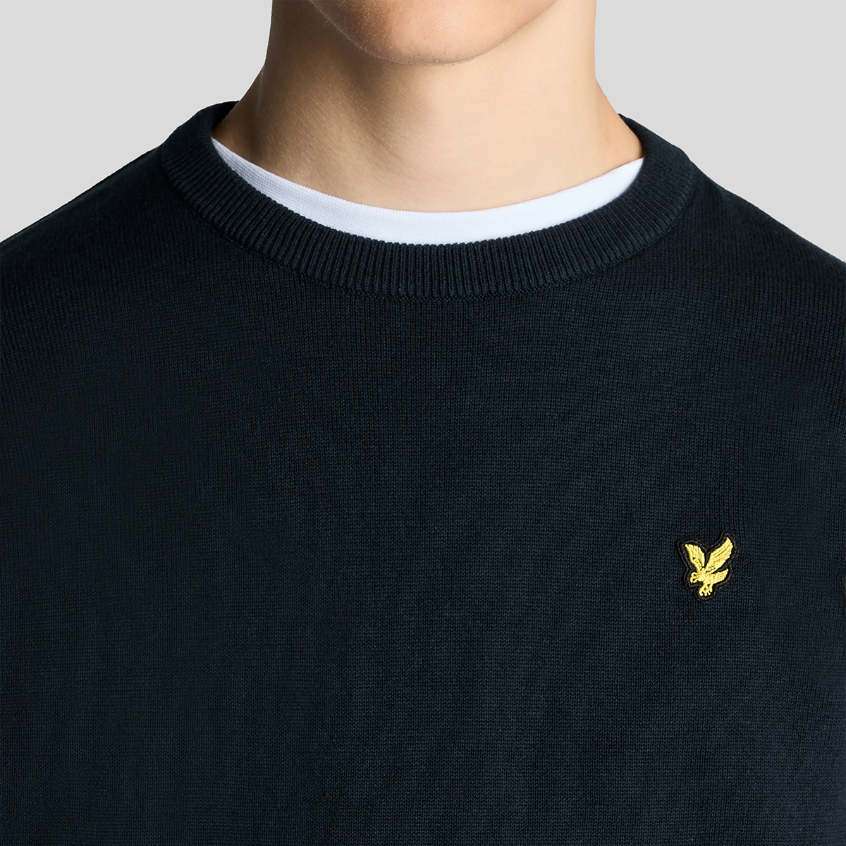Lyle & Scott - Genser Crew Neck Dark Navy