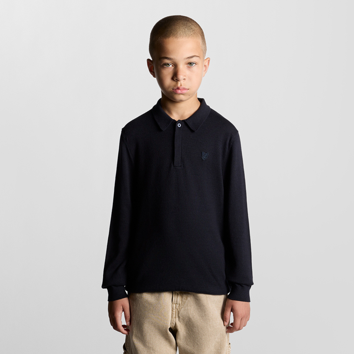 Lyle & Scott - Genser Knit Piké Dark Navy