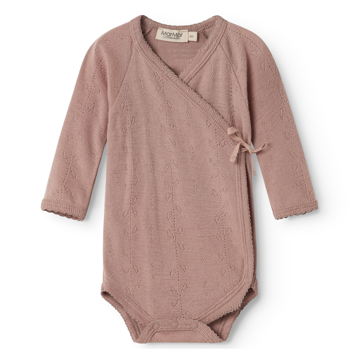 MarMar - Body i Ull Omslag Pointelle Belita Burnt Rose