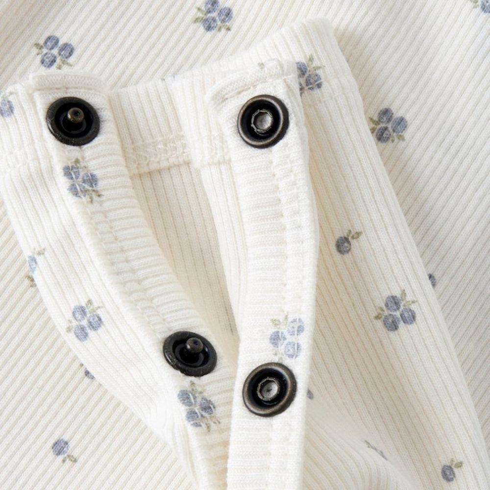Lil'Atelier - Heldress Jersey Rib Mio Coconut Milk/ Blueberry