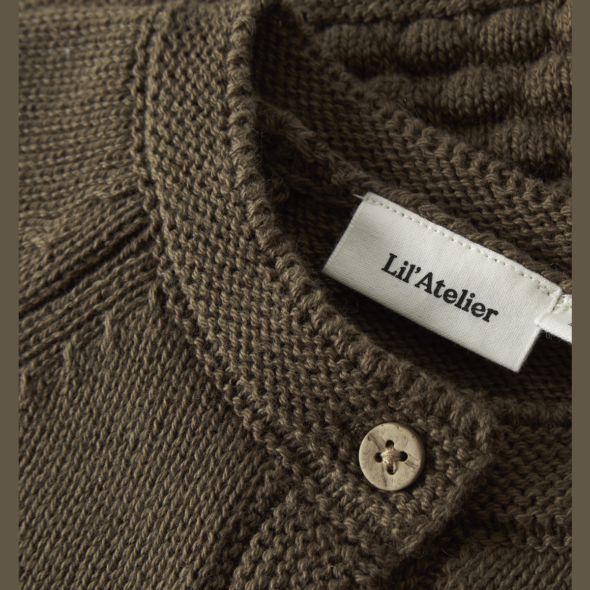 Lil' Atelier - Cardigan Baby Knit Nobir Teak