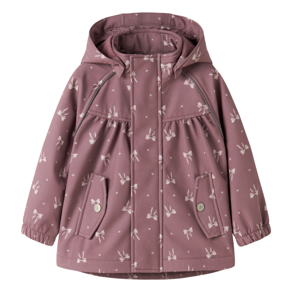 Name It - Softshelljakke Alfa Wistful Mauve Heart Bow