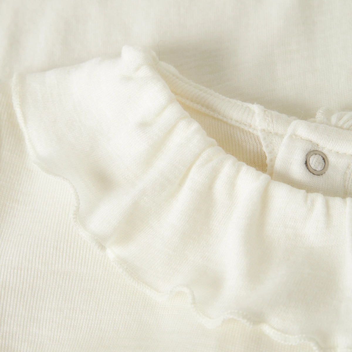 Name It - Ulltrøye med Krage Wang Rib Snow White