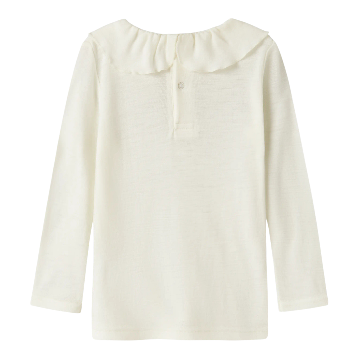 Name It - Ulltrøye med Krage Wang Rib Snow White