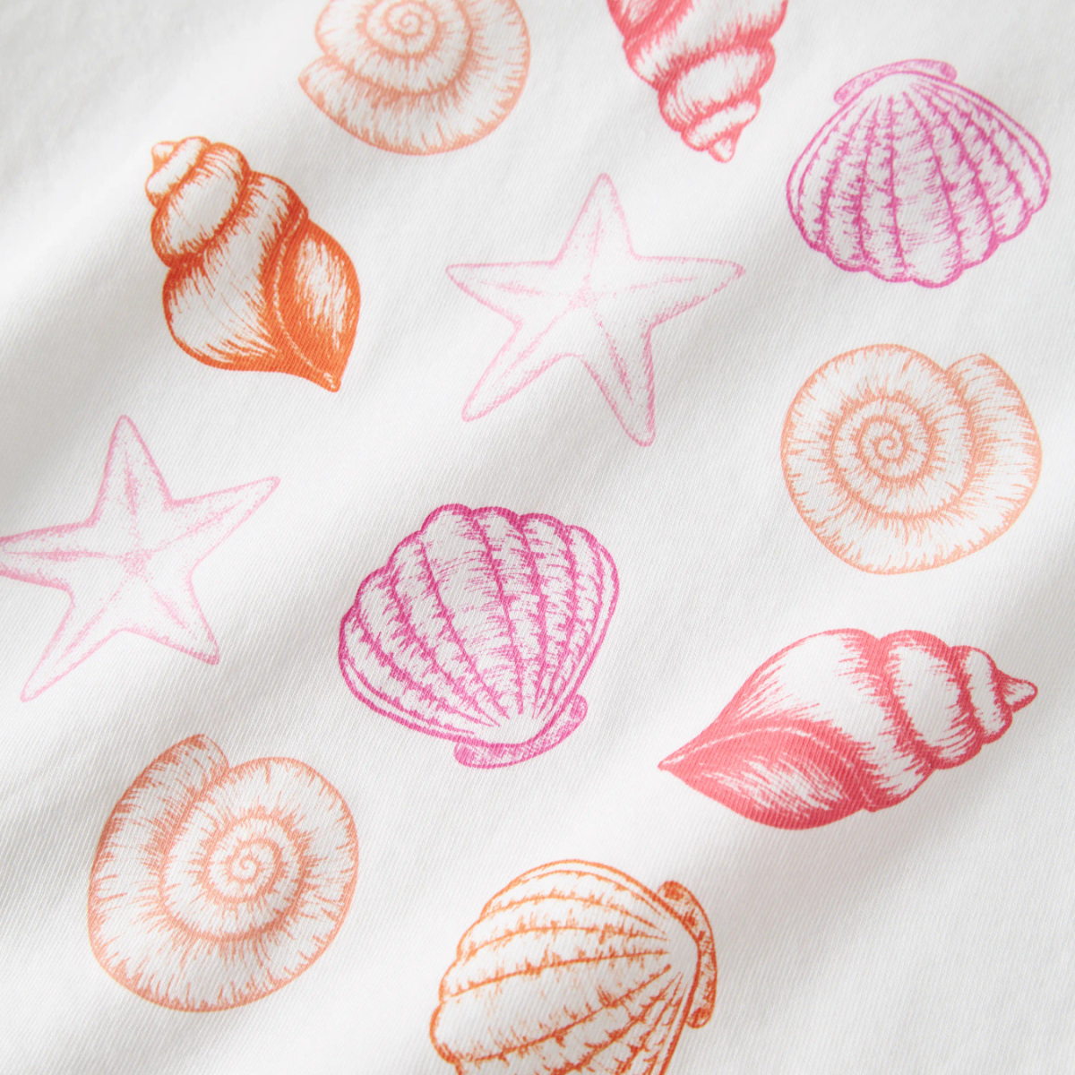 Name It - T-skjorte Vigea Bright White Sea Shells