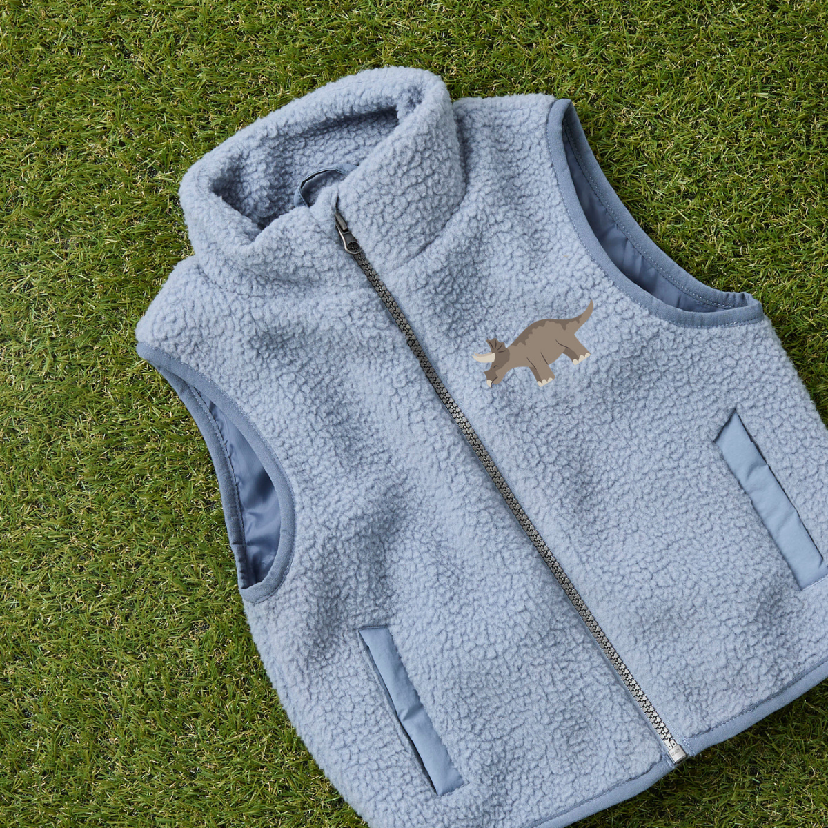 Name It - Fleecevest Mall Sherpa Flint Stone
