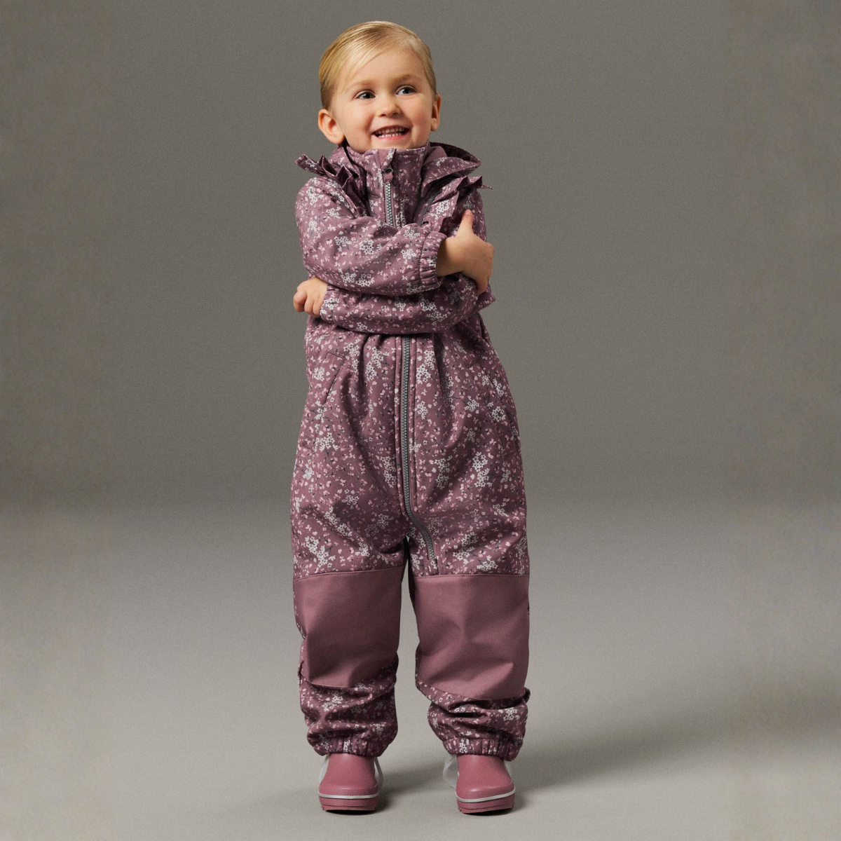 Name It - Softshelldress Alfa08 Grape Shake Floral Dream