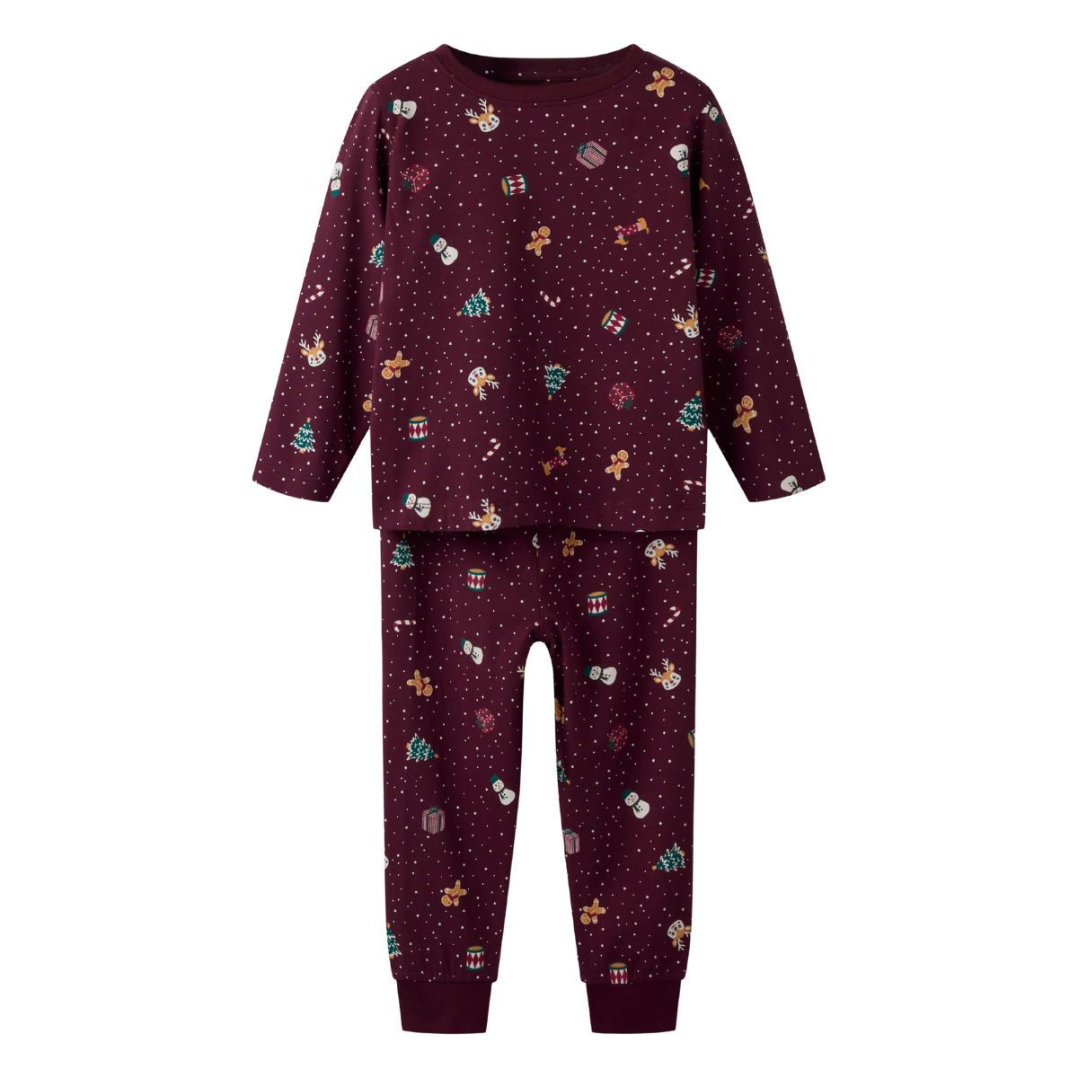 Name It - Julepysj 2-delt Vismas 2026 Burgundy