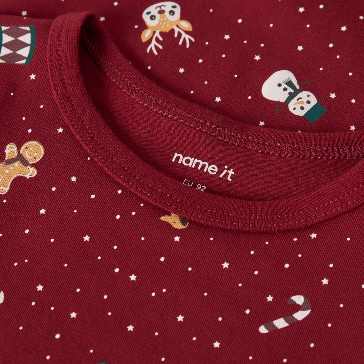 Name It - Julepysj Nattkjole Vismas 2026 Red Dahlia