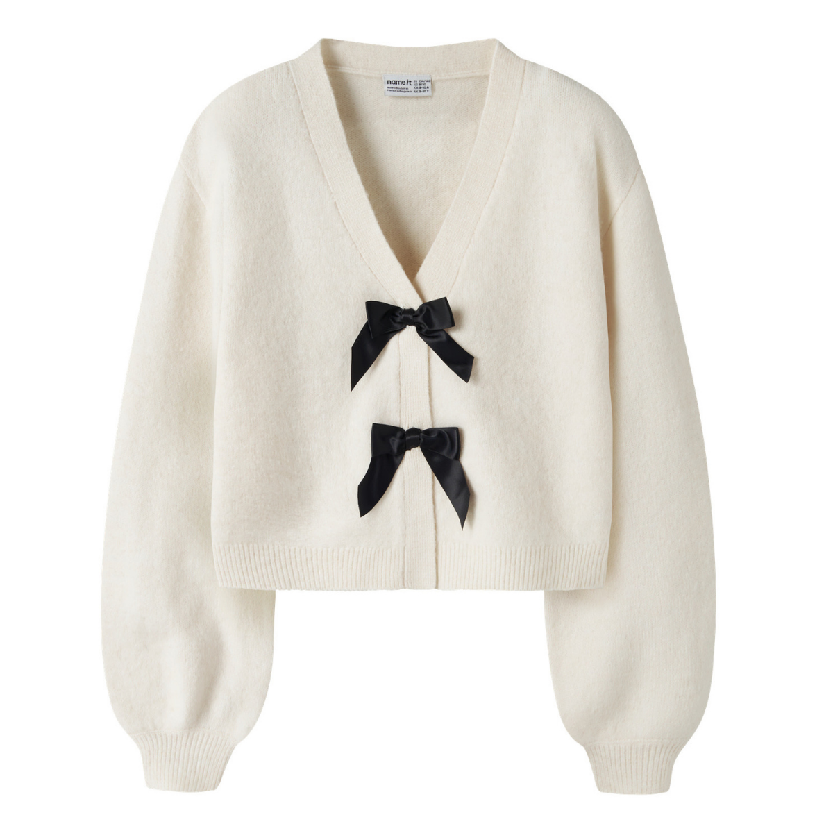 Name It - Genser Rina Antique White/Black Bow
