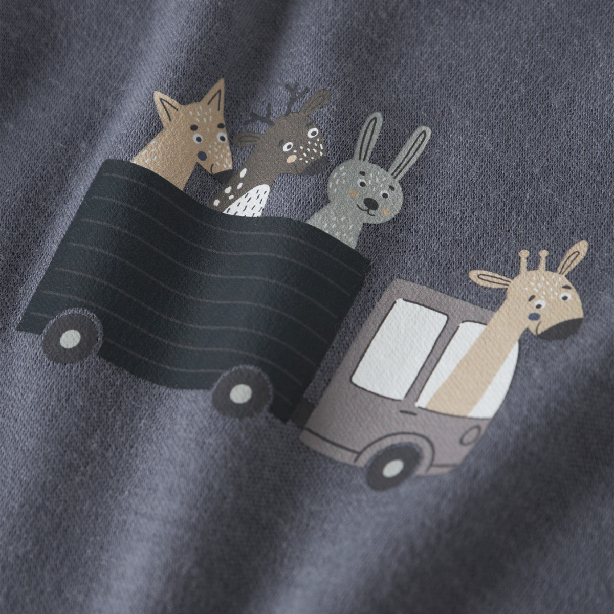 Name It - Ulltrøye Willit Folkstone Gray Animals at Work