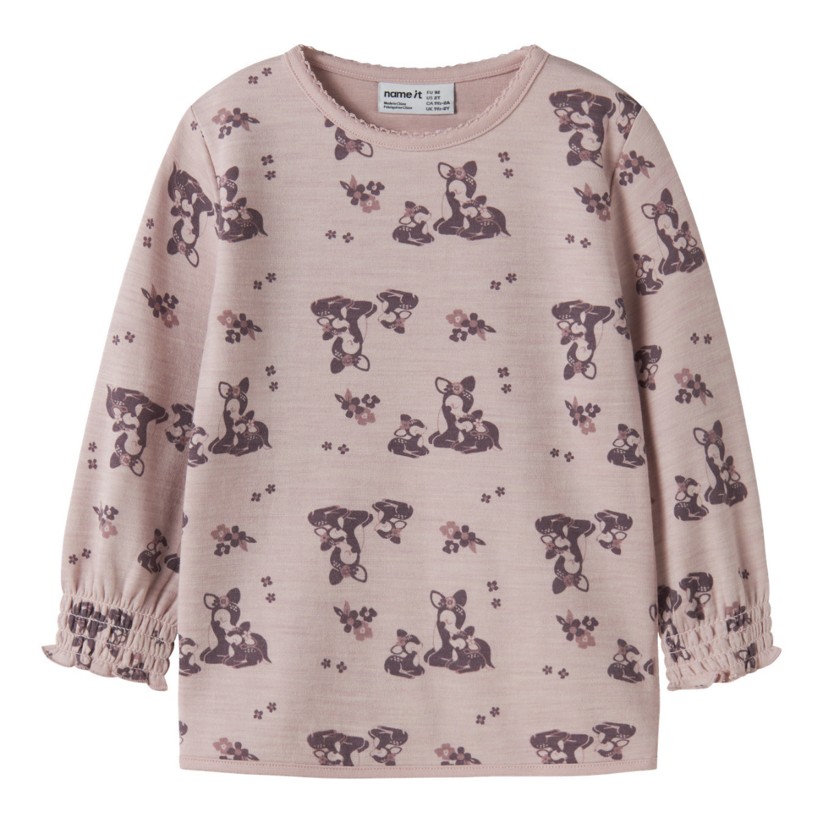 Name It - Trøye i Ull/ Bomull Wuppo Violet Ice Bambi