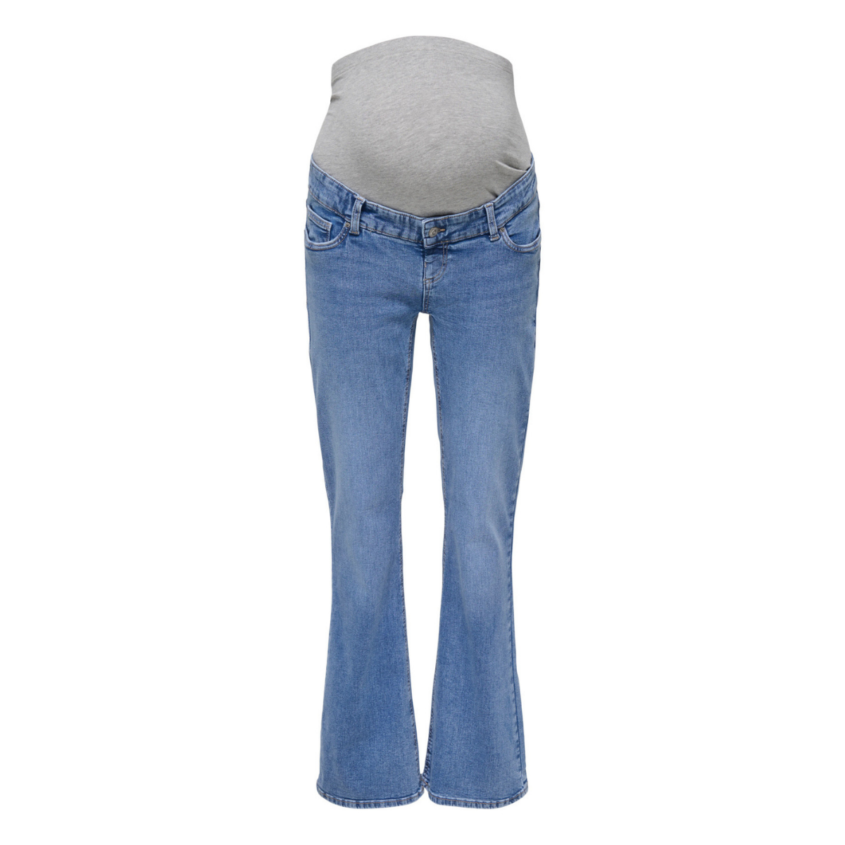 ONLY Maternity - Jeans Blush Flared Light Blue Denim