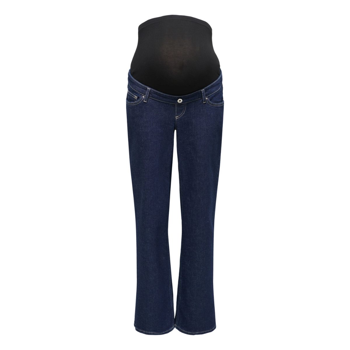 ONLY Maternity - Jeans Juicy Wide Leg Dark Blue Denim Rinse