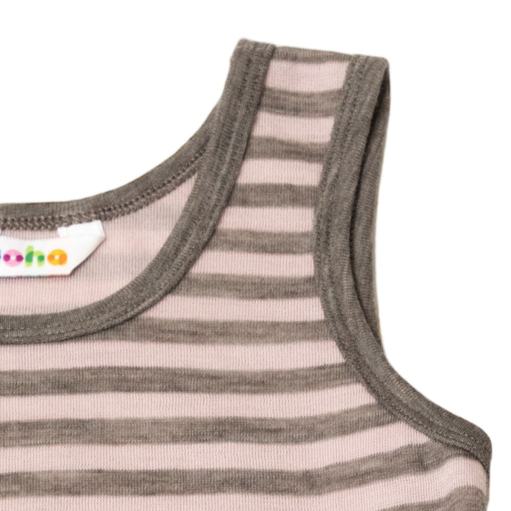 Joha - Singlet Ull Stripe Rosa