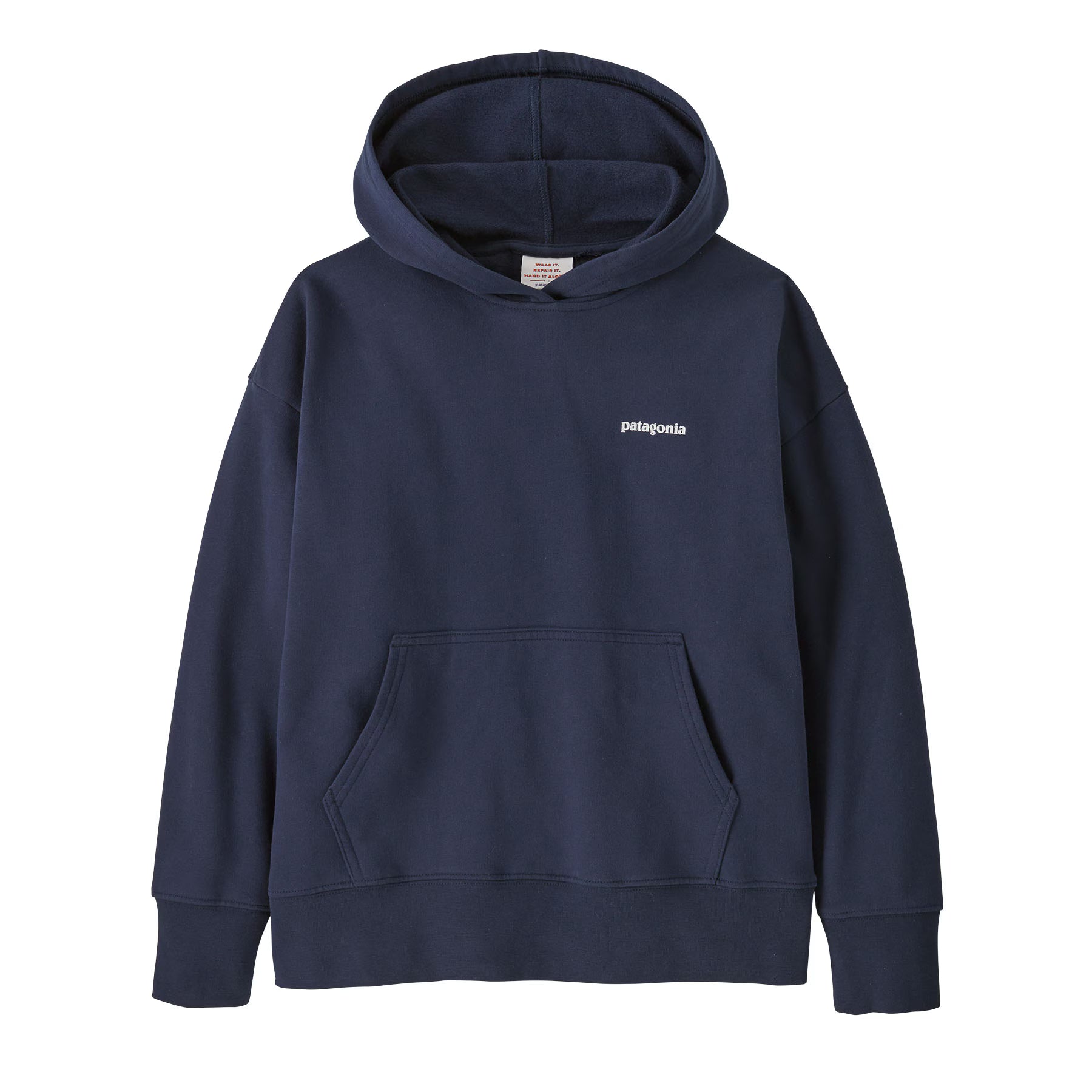 Patagonia - Kids Hoody Sweatshirt P-6 Logo New Navy
