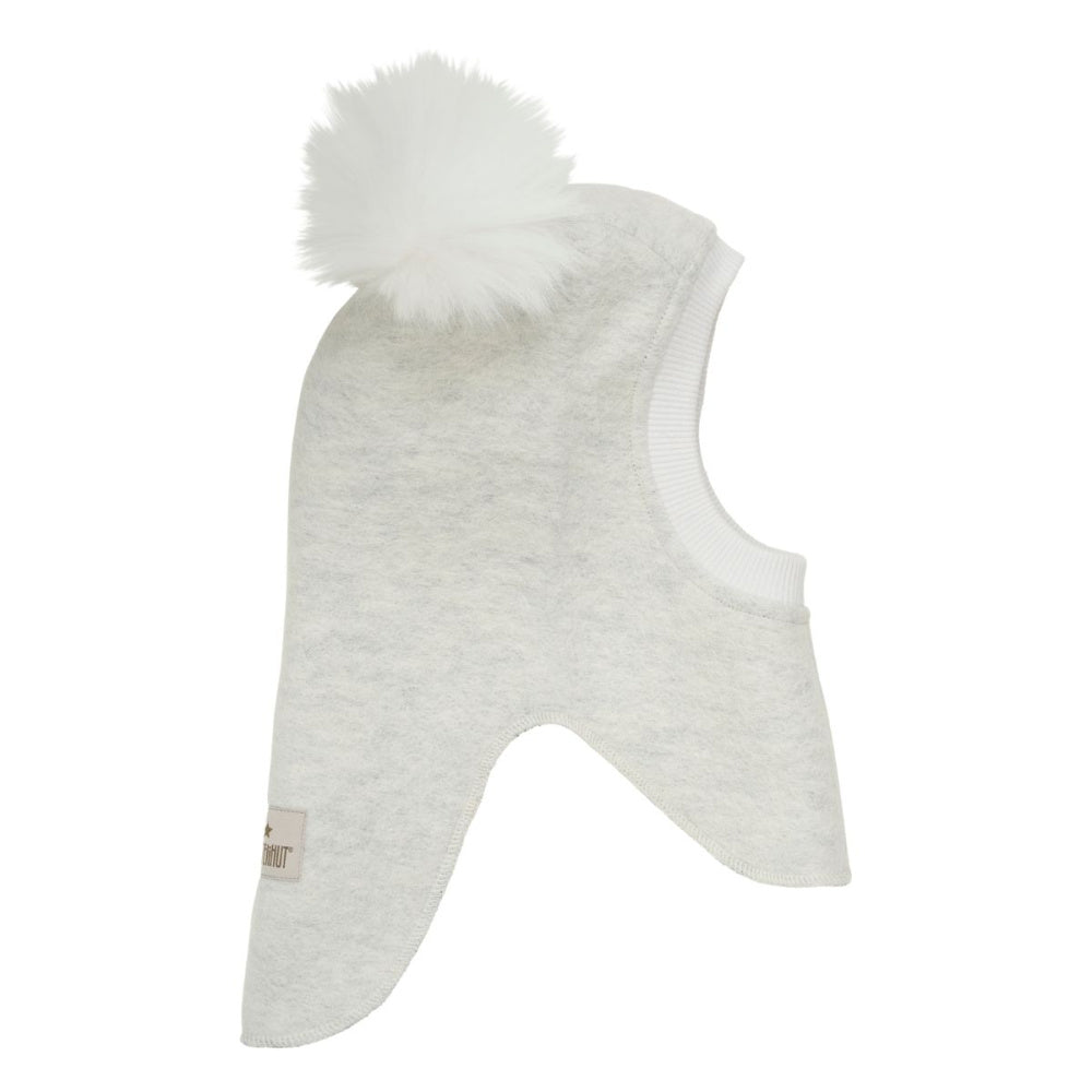Huttelihut - Balaclava Ullfleece Alpakkadusk Snow White