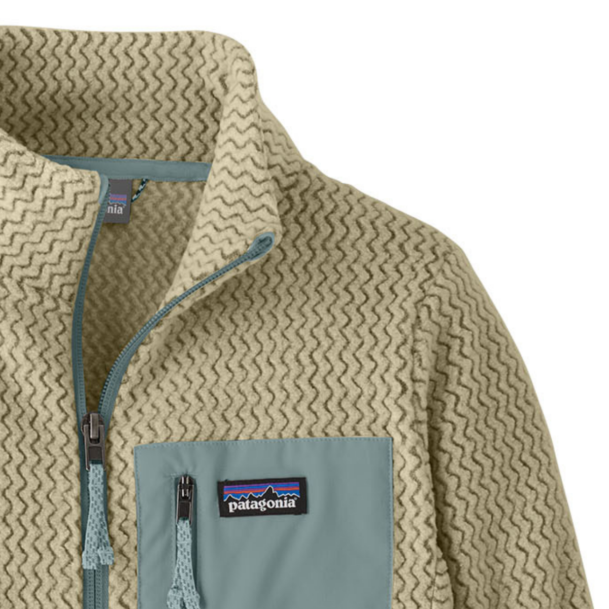 Patagonia - Fleecejakke R1 Air Full-Zip Weathered Stone