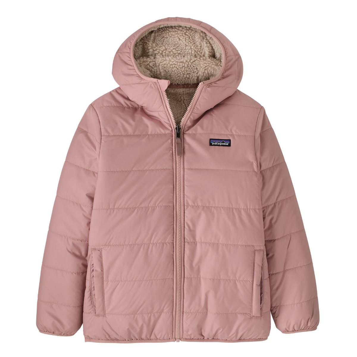 Patagonia - Kids Reversible Ready Freddy Hoody Fuzzy Mauve