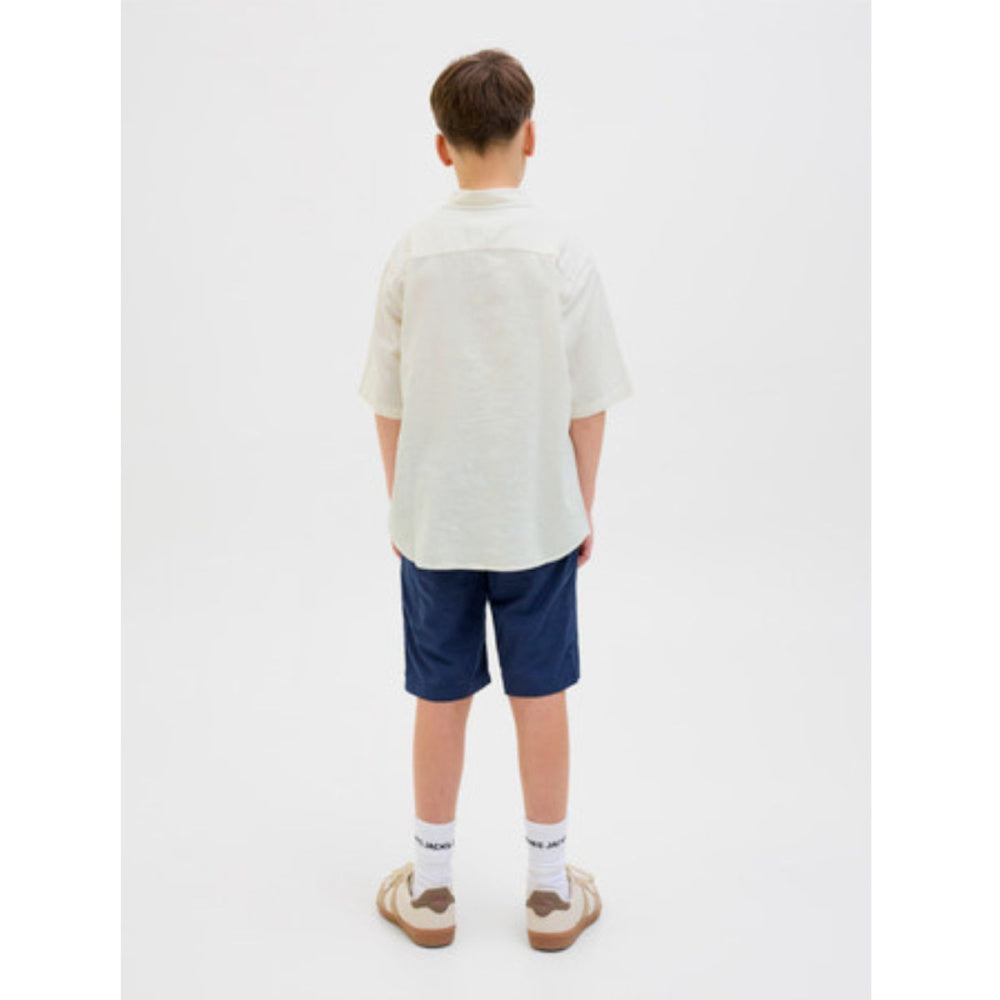 Jack & Jones - Linskjorte Kortermet Oversized Antique White